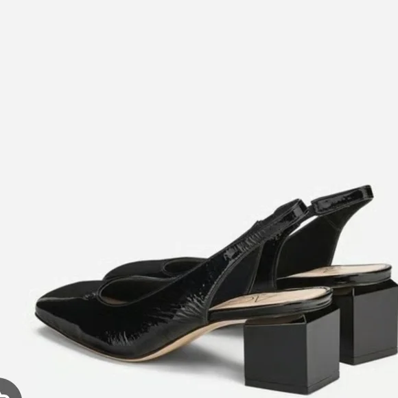 AGL New Black Patent Slingback Heels. Store Display. - Picture 4 of 7